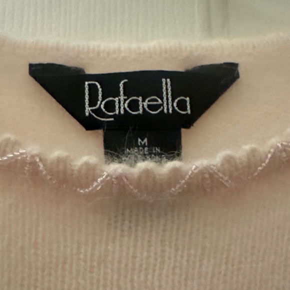 New Baby Pink Embroidered Angora blend Sweater Set - Picture 12 of 12